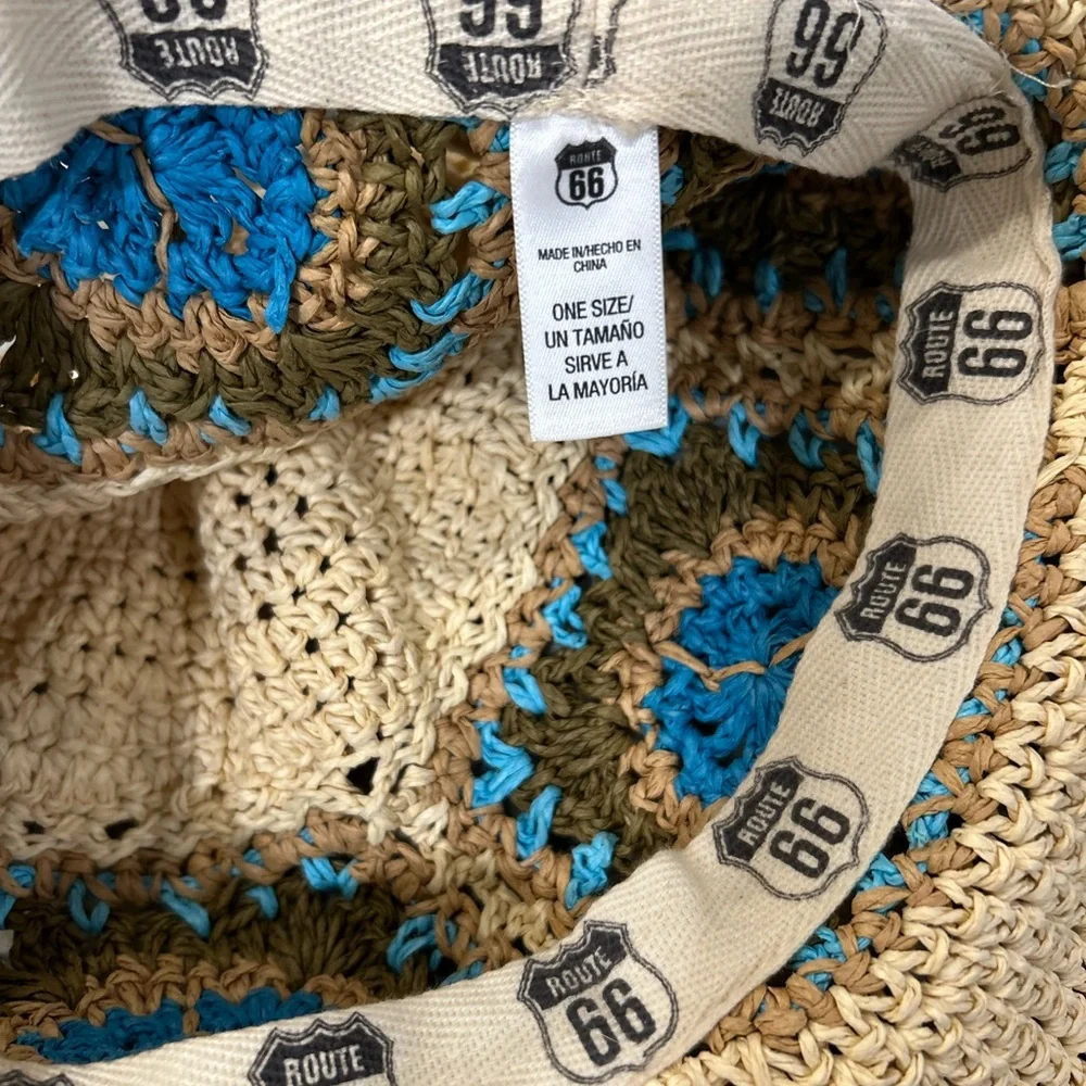 ☮️ Vintage Peace Sign Floppy Hat - Picture 2 of 3